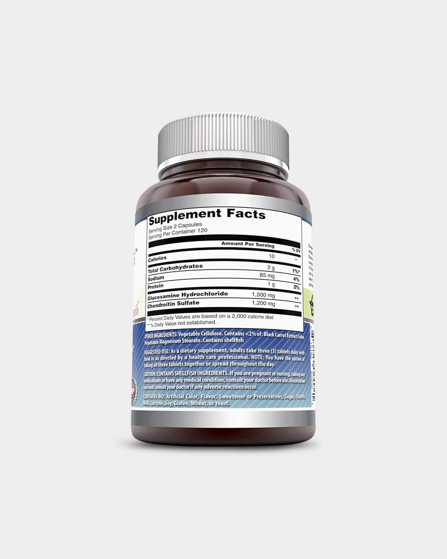 Amazing Nutrition Amazing Formulas Double Strength Glucosamine Chondroitin - Bodybuilding.com