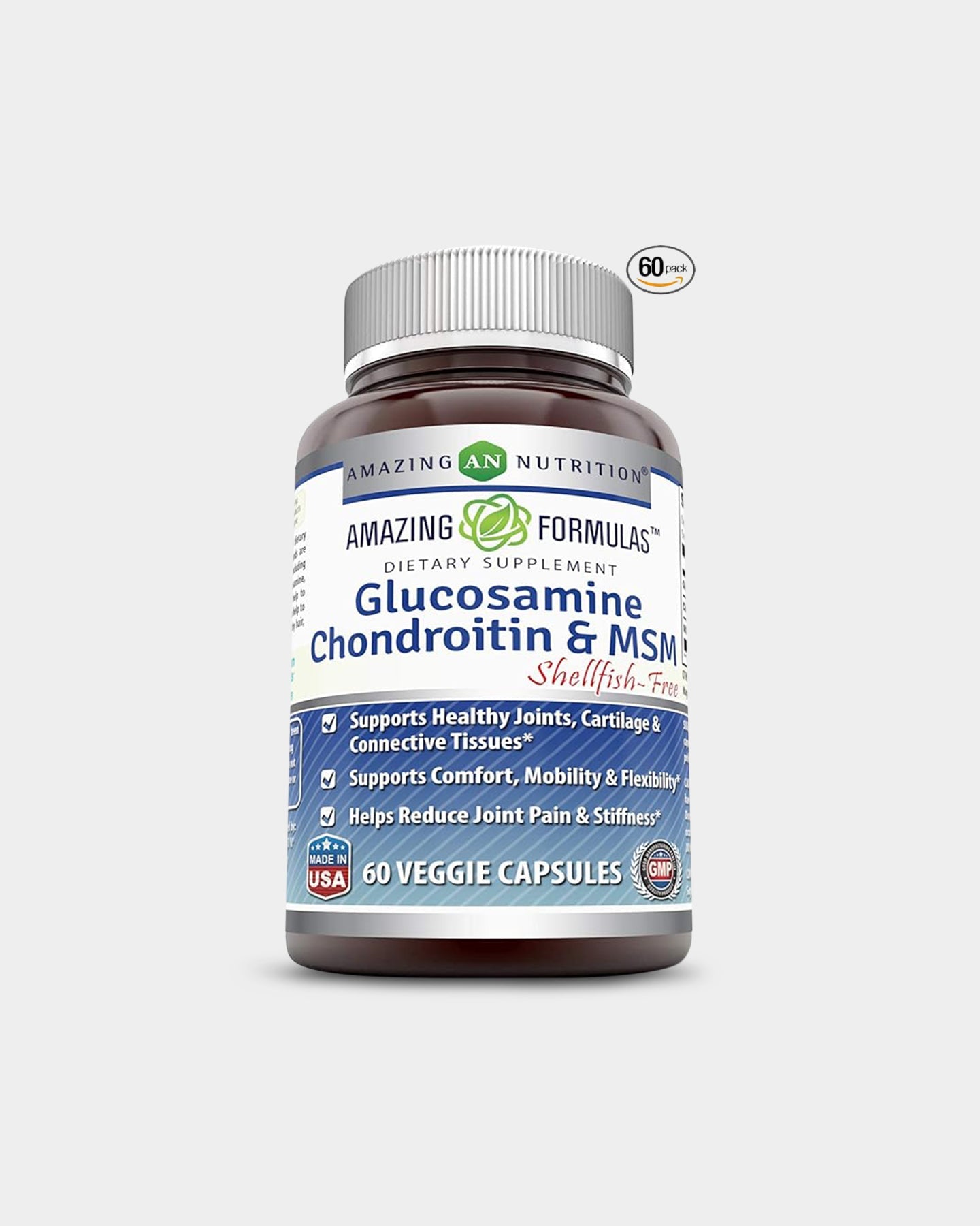 Amazing Nutrition Amazing Formulas Glucosamine Chondroitin & MSM Shellfish Free - Bodybuilding.com