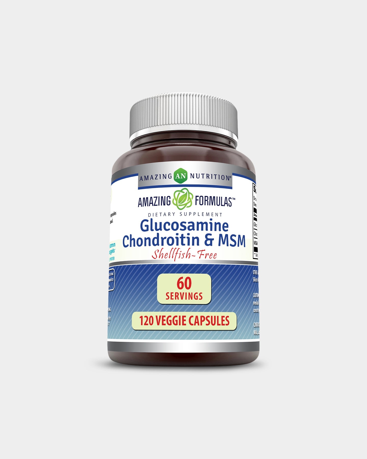 Amazing Nutrition Amazing Formulas Glucosamine Chondroitin & MSM Shellfish Free - Bodybuilding.com