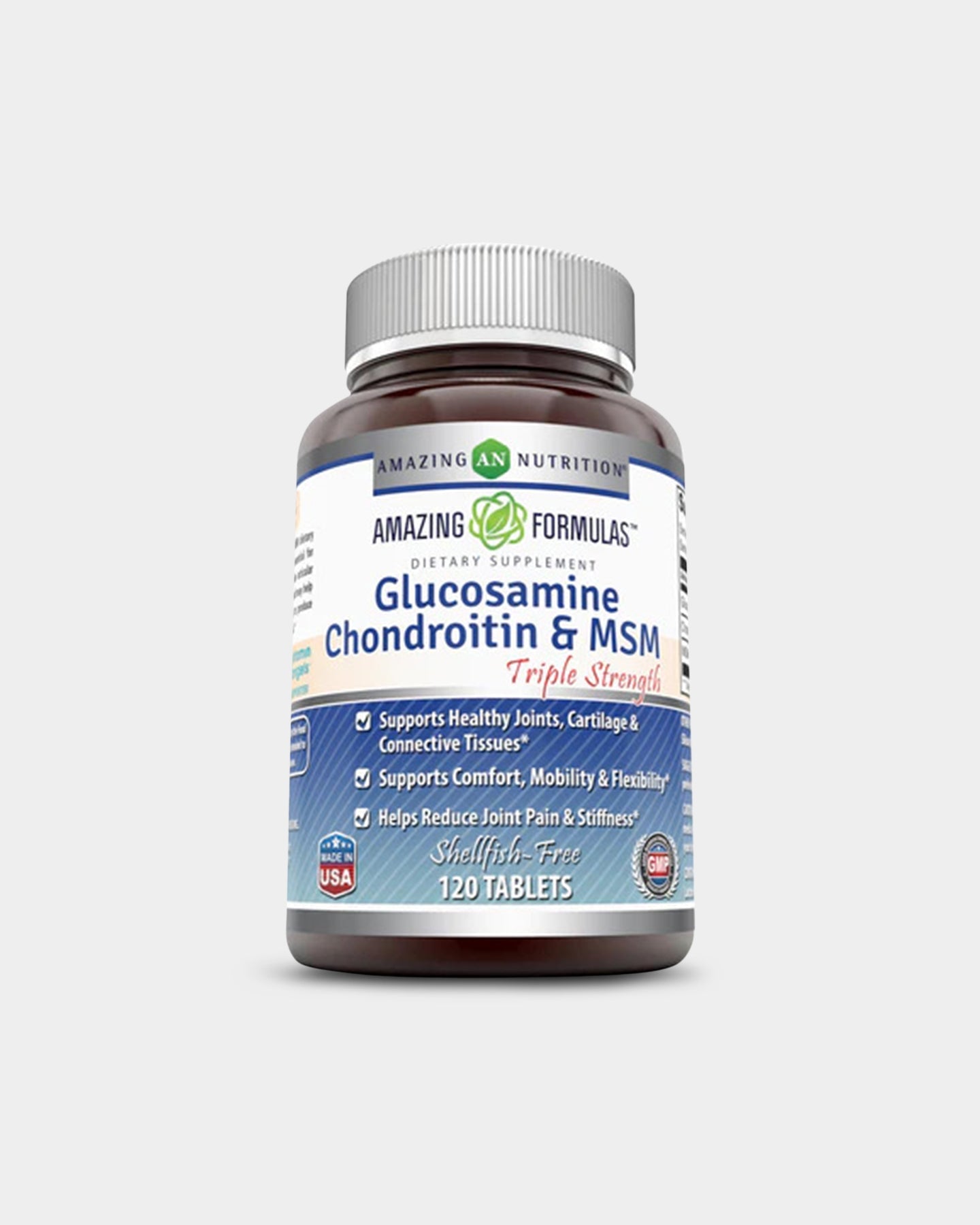 Amazing Nutrition Amazing Formulas Glucosamine Chondroitin & MSM - Triple Strength - Bodybuilding.com