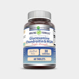 Amazing Nutrition Amazing Formulas Glucosamine Chondroitin & MSM - Triple Strength - Bodybuilding.com