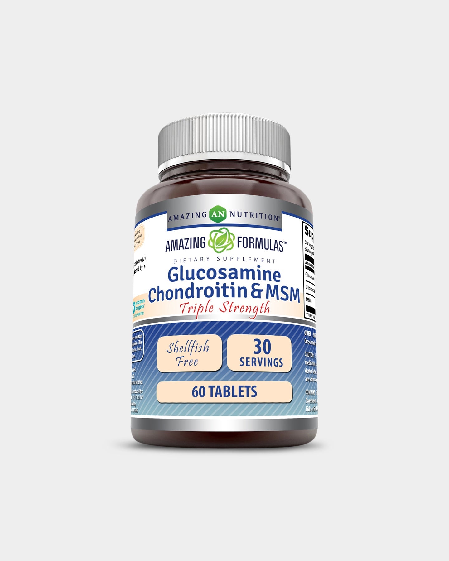 Amazing Nutrition Amazing Formulas Glucosamine Chondroitin & MSM - Triple Strength - Bodybuilding.com