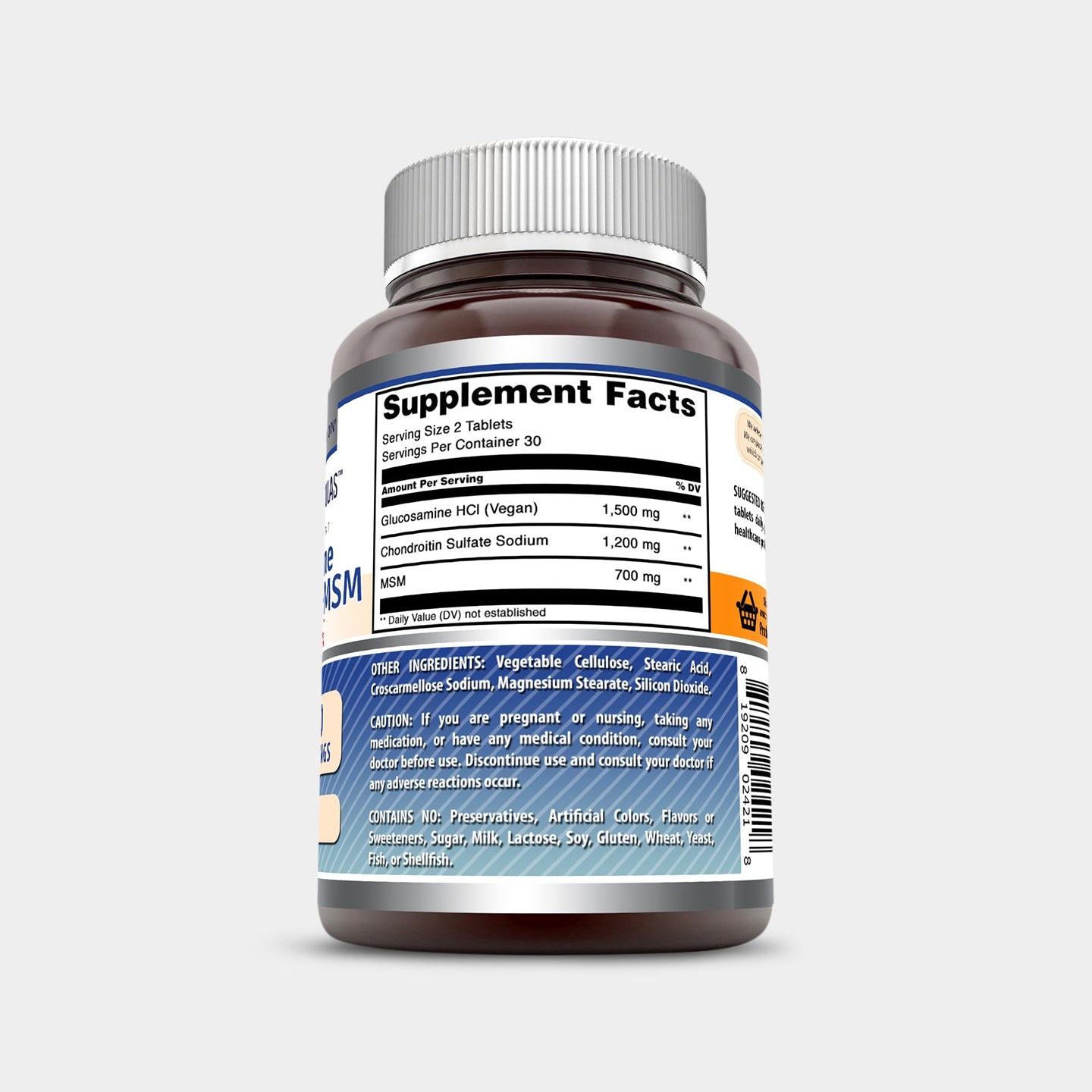 Amazing Nutrition Amazing Formulas Glucosamine Chondroitin & MSM - Triple Strength - Bodybuilding.com