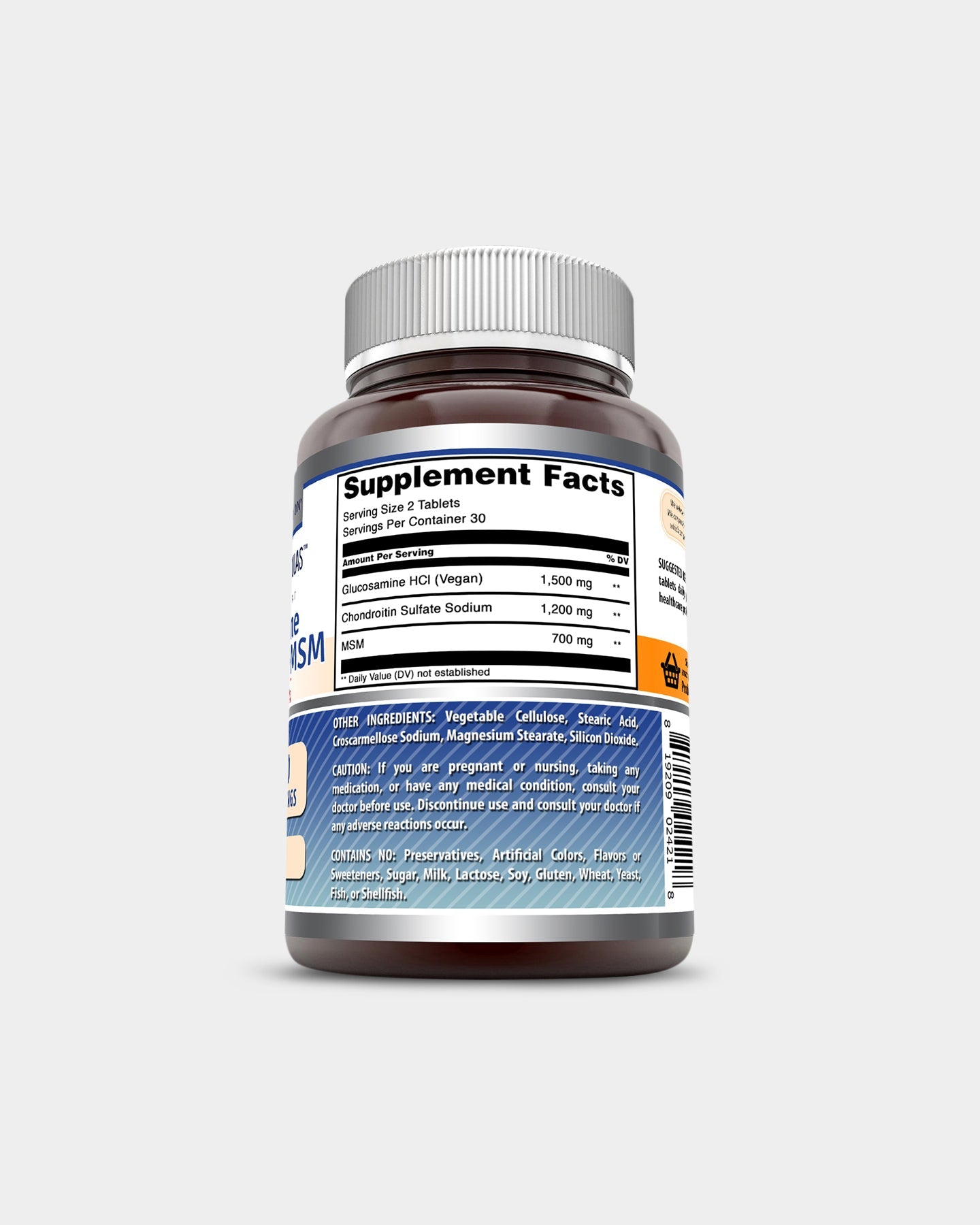 Amazing Nutrition Amazing Formulas Glucosamine Chondroitin & MSM - Triple Strength - Bodybuilding.com