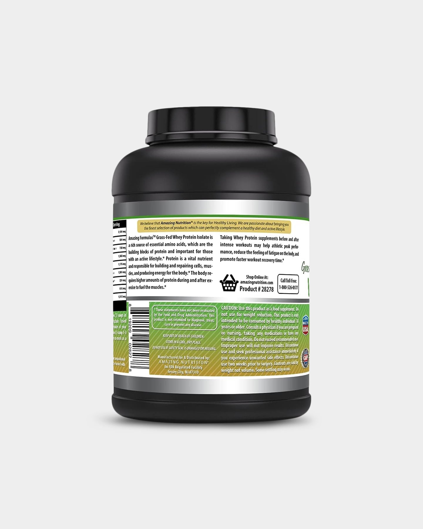 Amazing Nutrition Amazing Formulas Grass - Fed Whey Isolate - Bodybuilding.com