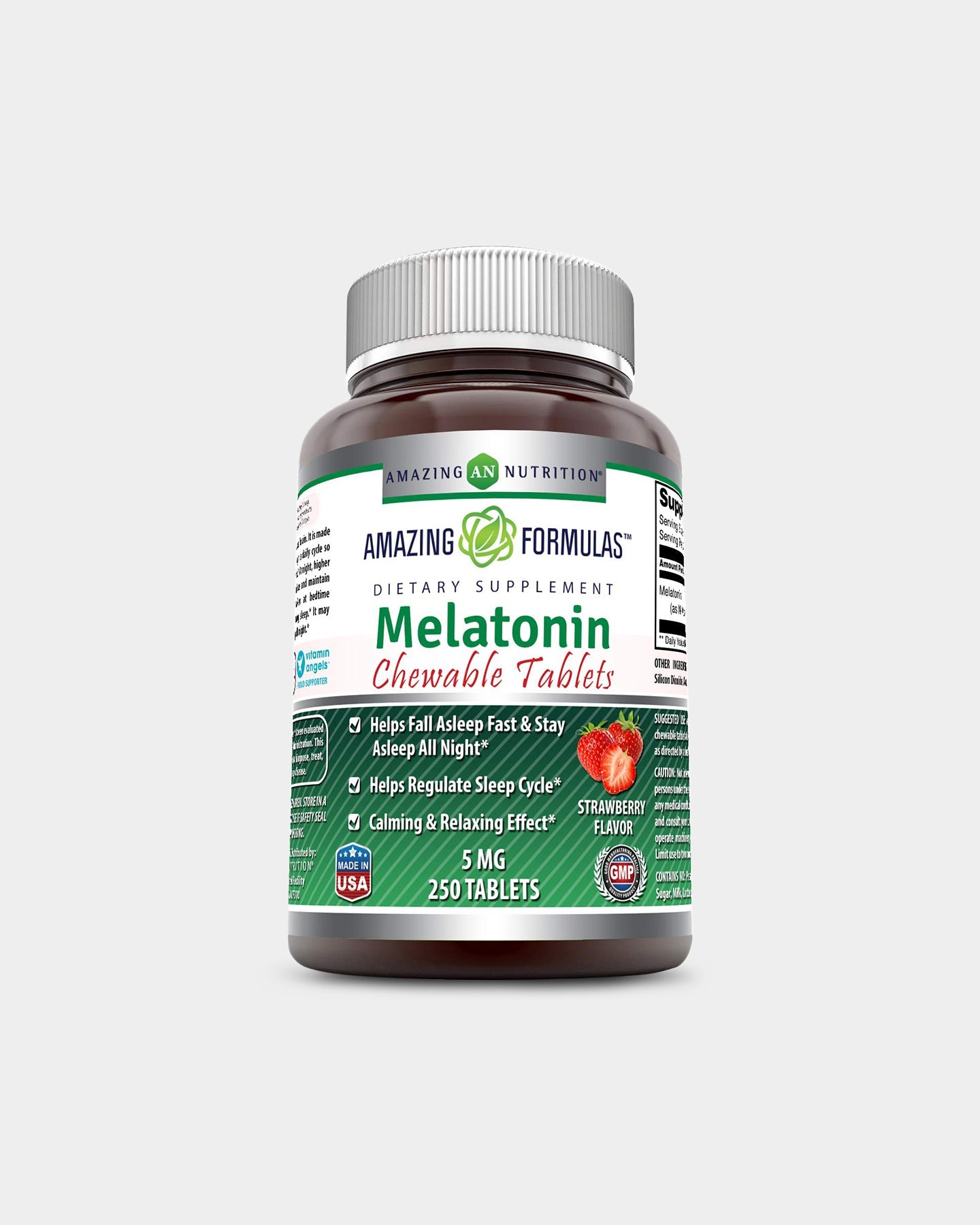 Amazing Nutrition Amazing Formulas Melatonin Chewable 5 MG - Bodybuilding.com