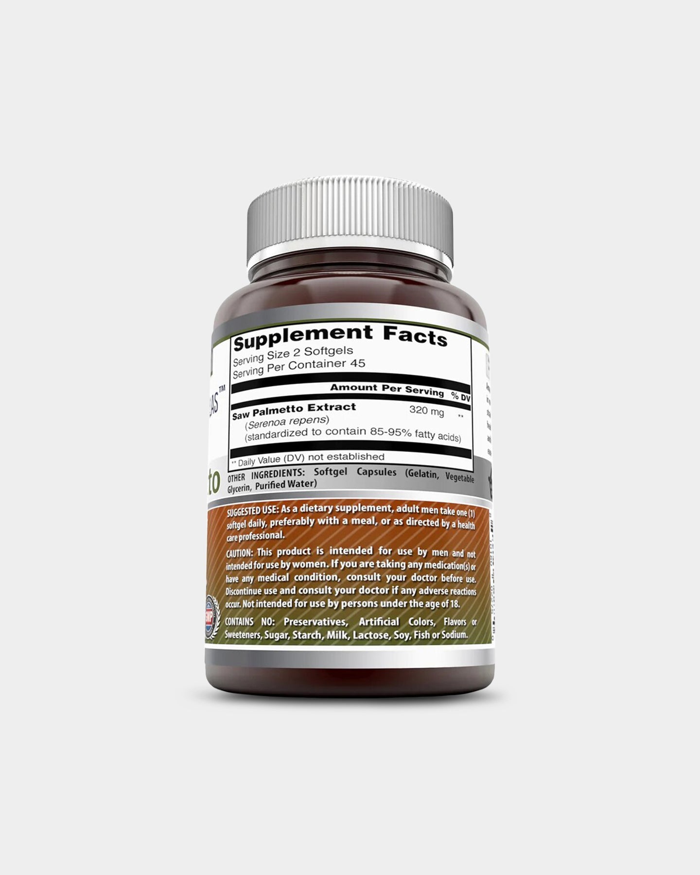 Amazing Nutrition Amazing Formulas Saw Palmetto 320 MG - Bodybuilding.com