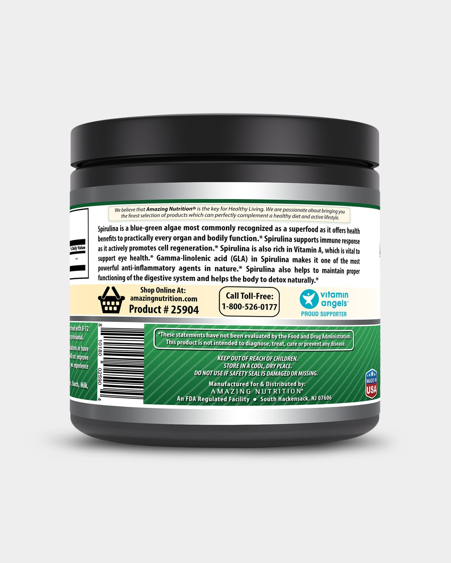 Amazing Nutrition Amazing Formulas Spirulina - Bodybuilding.com