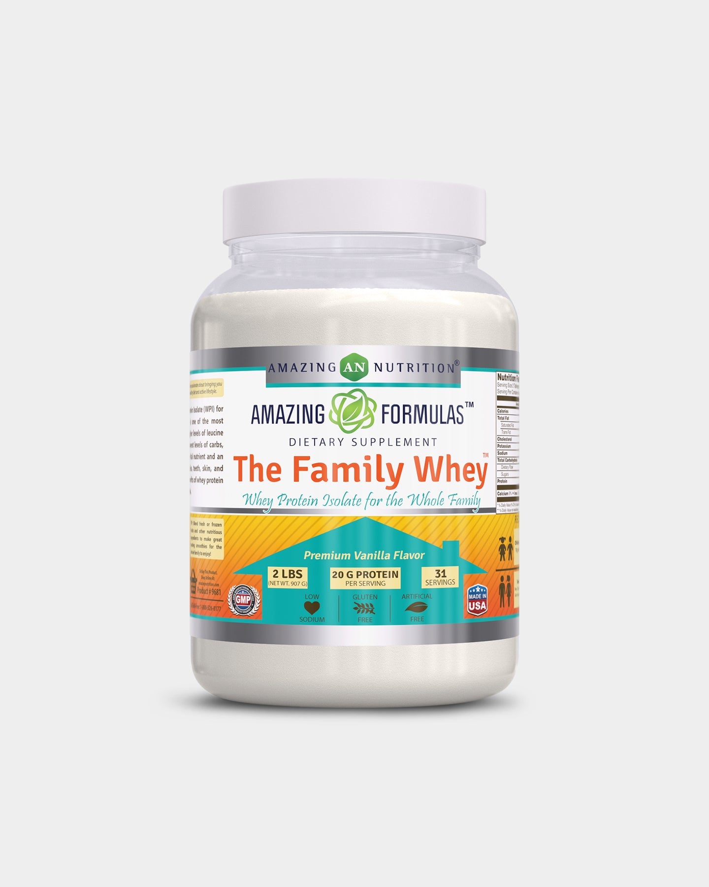 Amazing Nutrition Amazing Formulas The Family Whey - Whey Protein Isolate - Bodybuilding.com