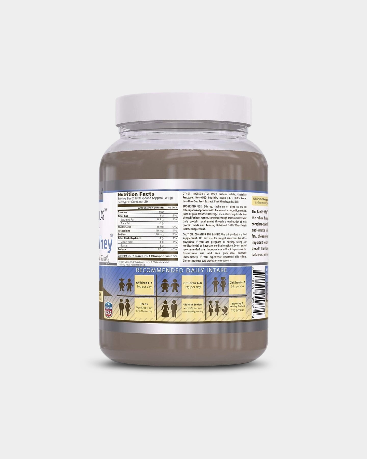 Amazing Nutrition Amazing Formulas The Family Whey - Whey Protein Isolate - Bodybuilding.com