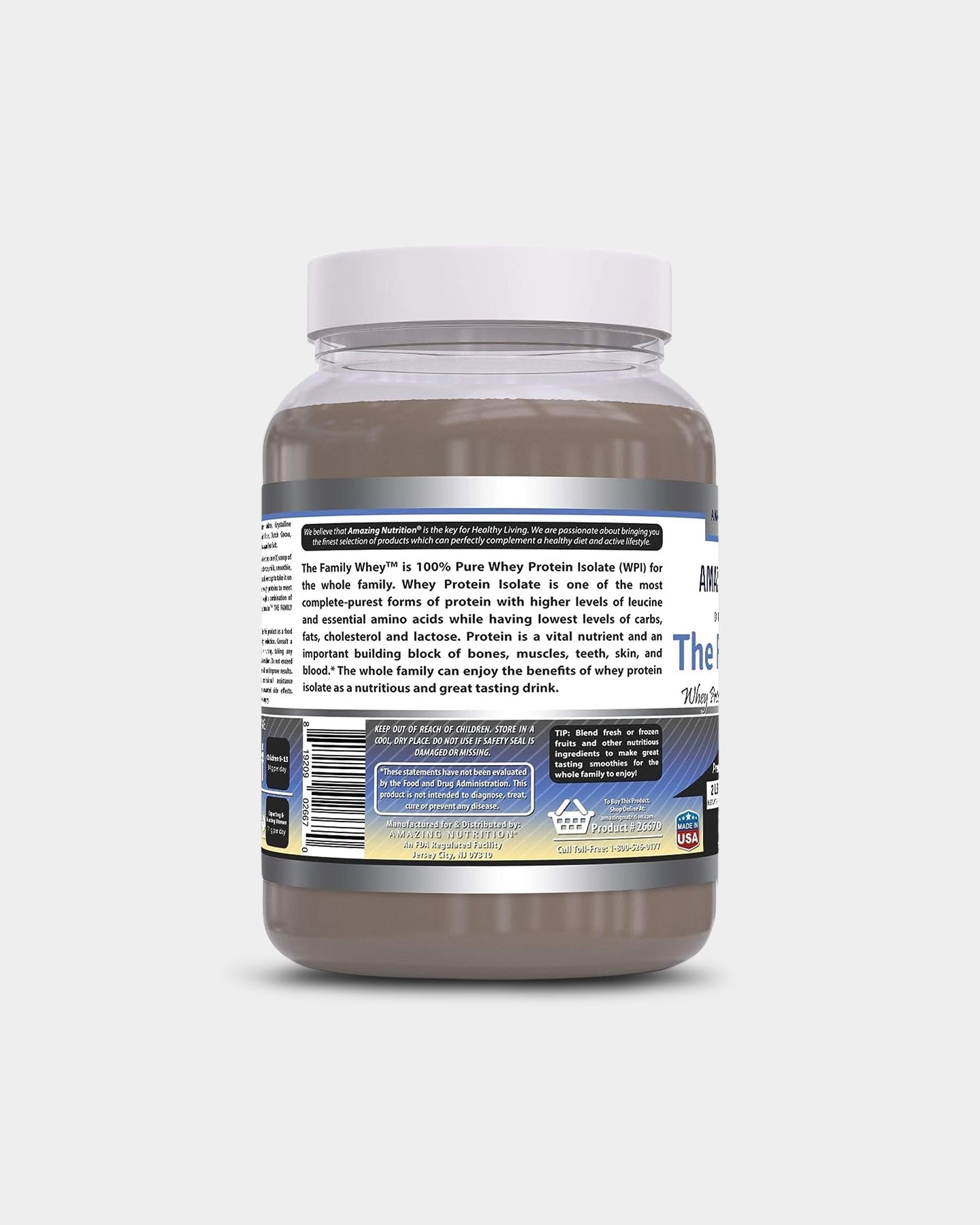 Amazing Nutrition Amazing Formulas The Family Whey - Whey Protein Isolate - Bodybuilding.com