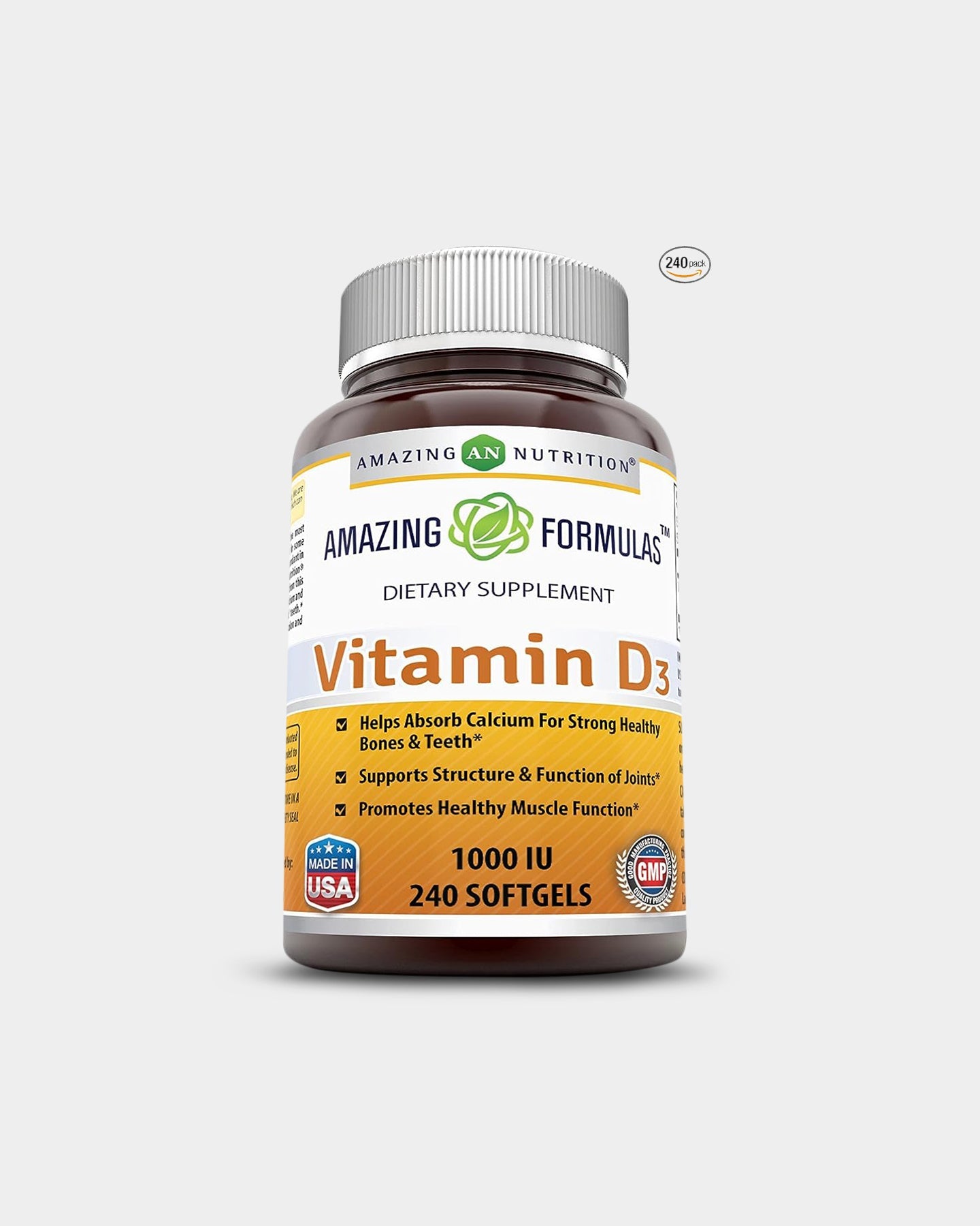 Amazing Nutrition Amazing Formulas Vitamin D3 1000 IU - Bodybuilding.com