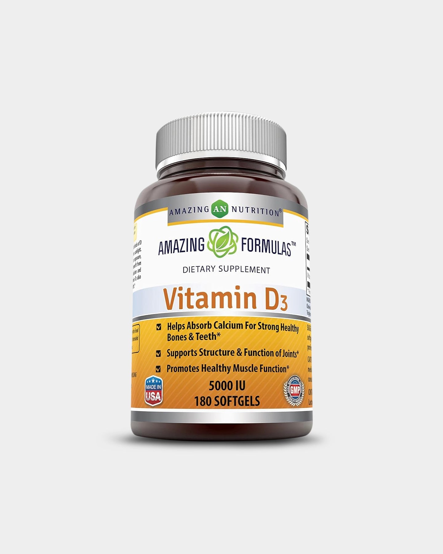 Amazing Nutrition Amazing Formulas Vitamin D3 5000 IU - Bodybuilding.com