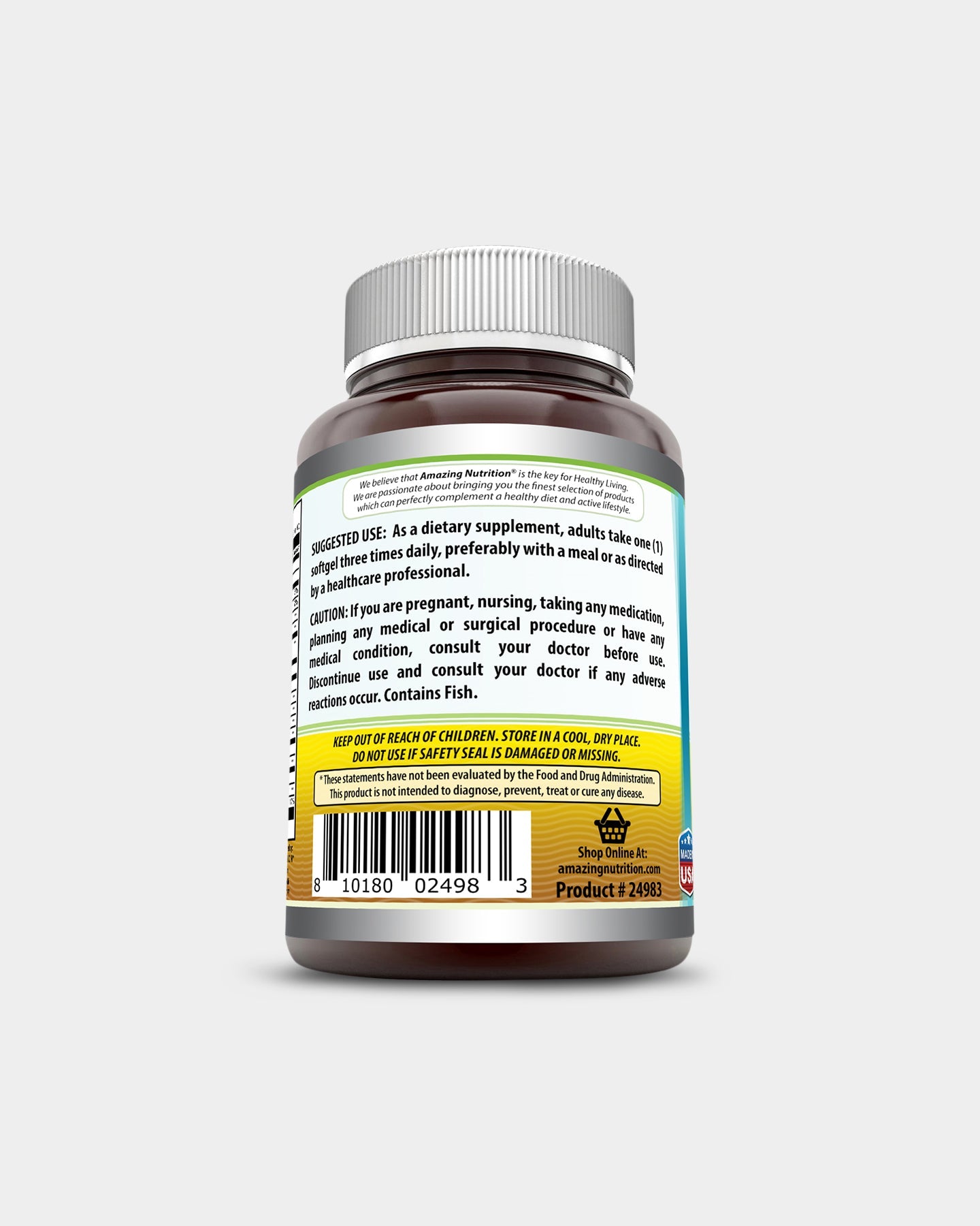 Amazing Nutrition Amazing Omega Omega 3 6 9 1200 mg - Bodybuilding.com