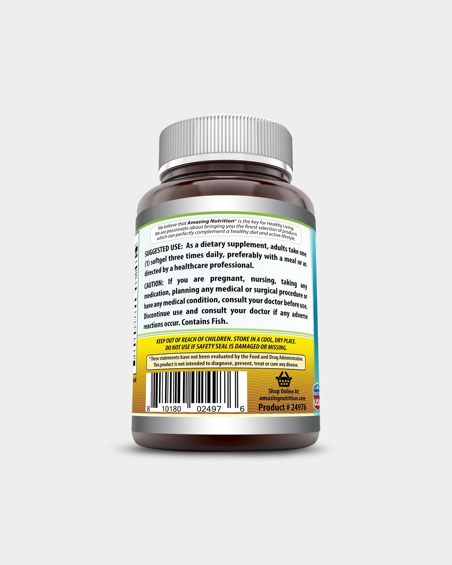 Amazing Nutrition Amazing Omega Omega 3 6 9 1200 mg - Bodybuilding.com