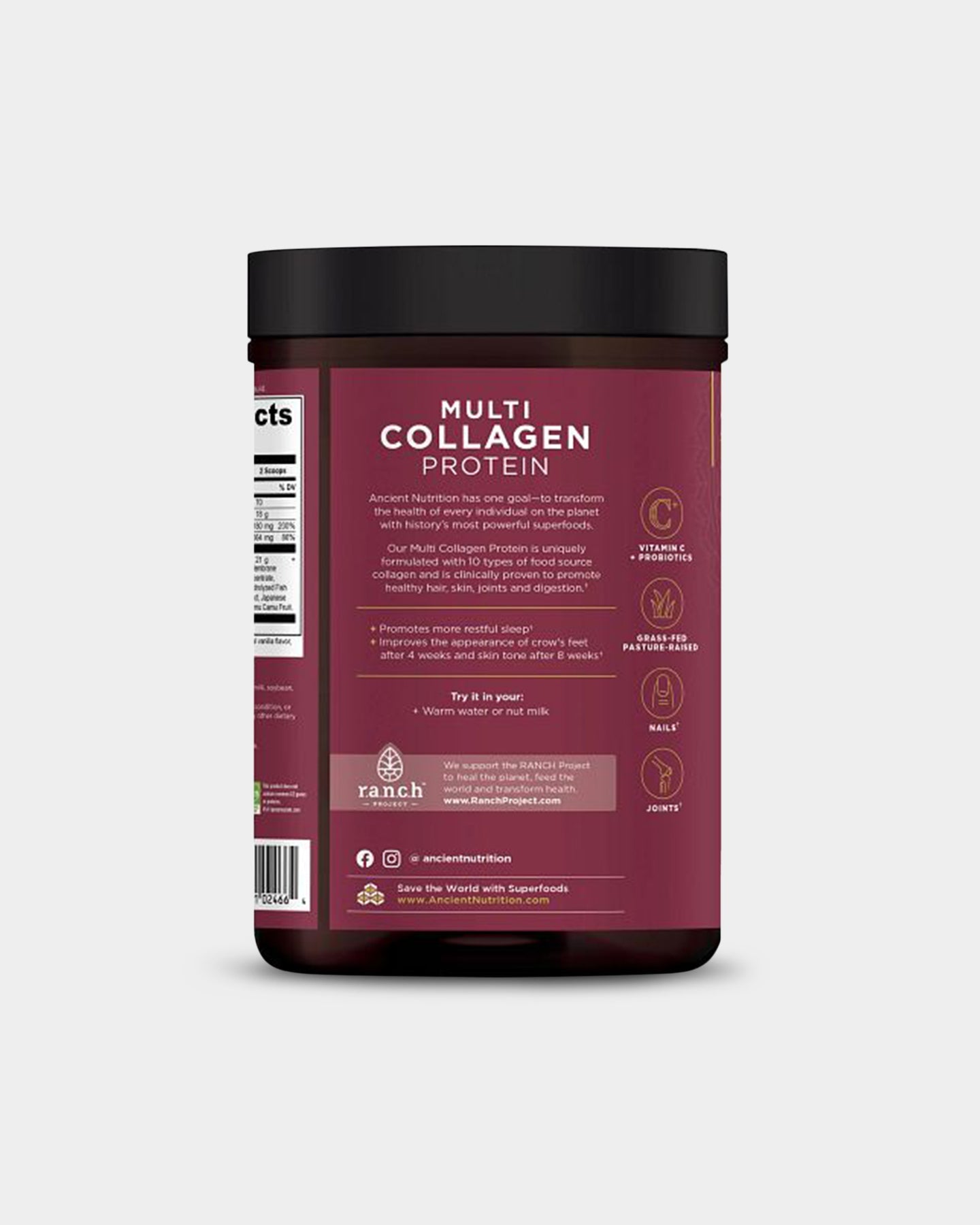 Ancient Nutrition Multi Collagen Protein - Beauty & Sleep Support - Bodybuilding.com