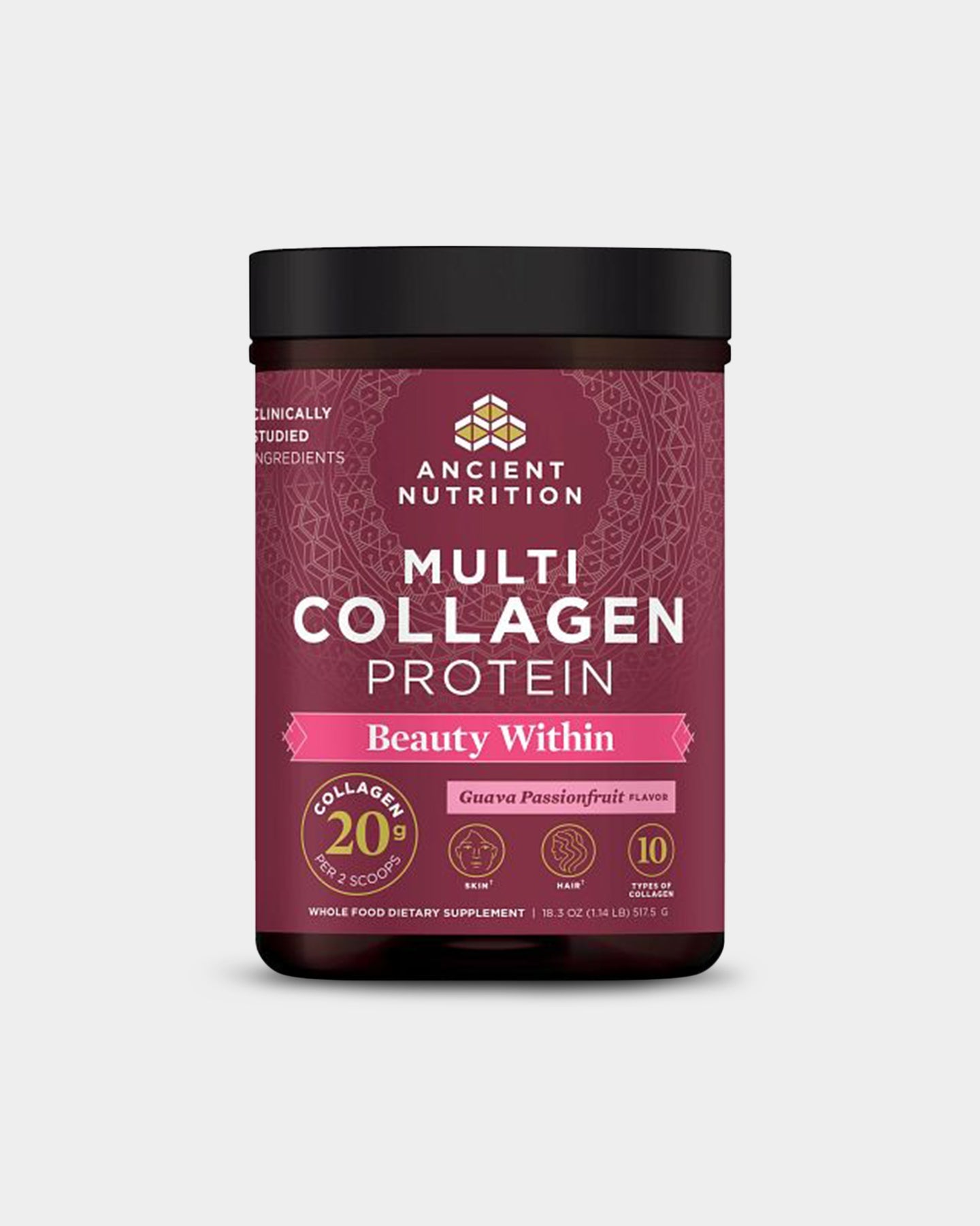 Ancient Nutrition Multi Collagen Protein - Beauty Within - Bodybuilding.com