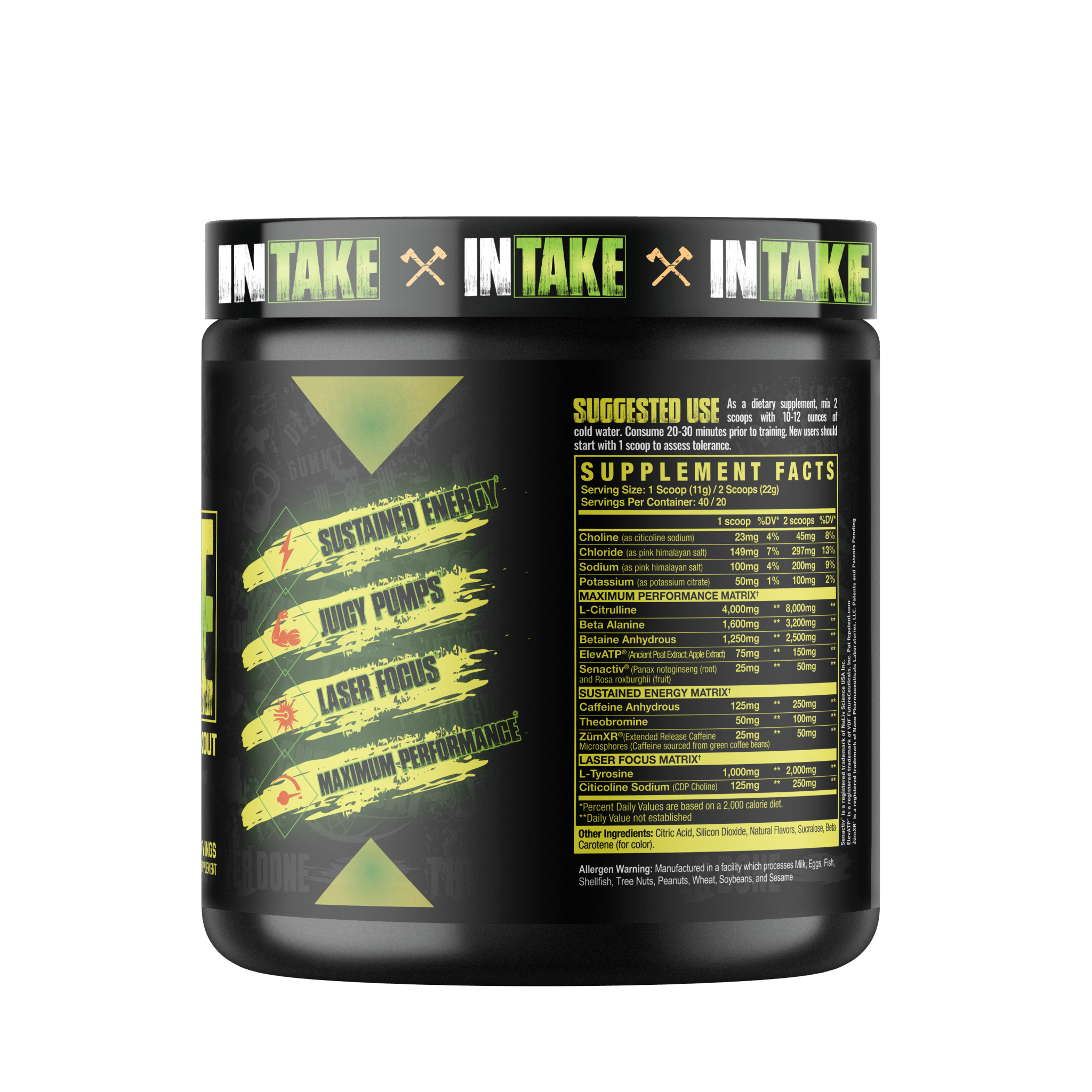 Axe & Sledge Intake All - In - One Pre - Workout - Bodybuilding.com