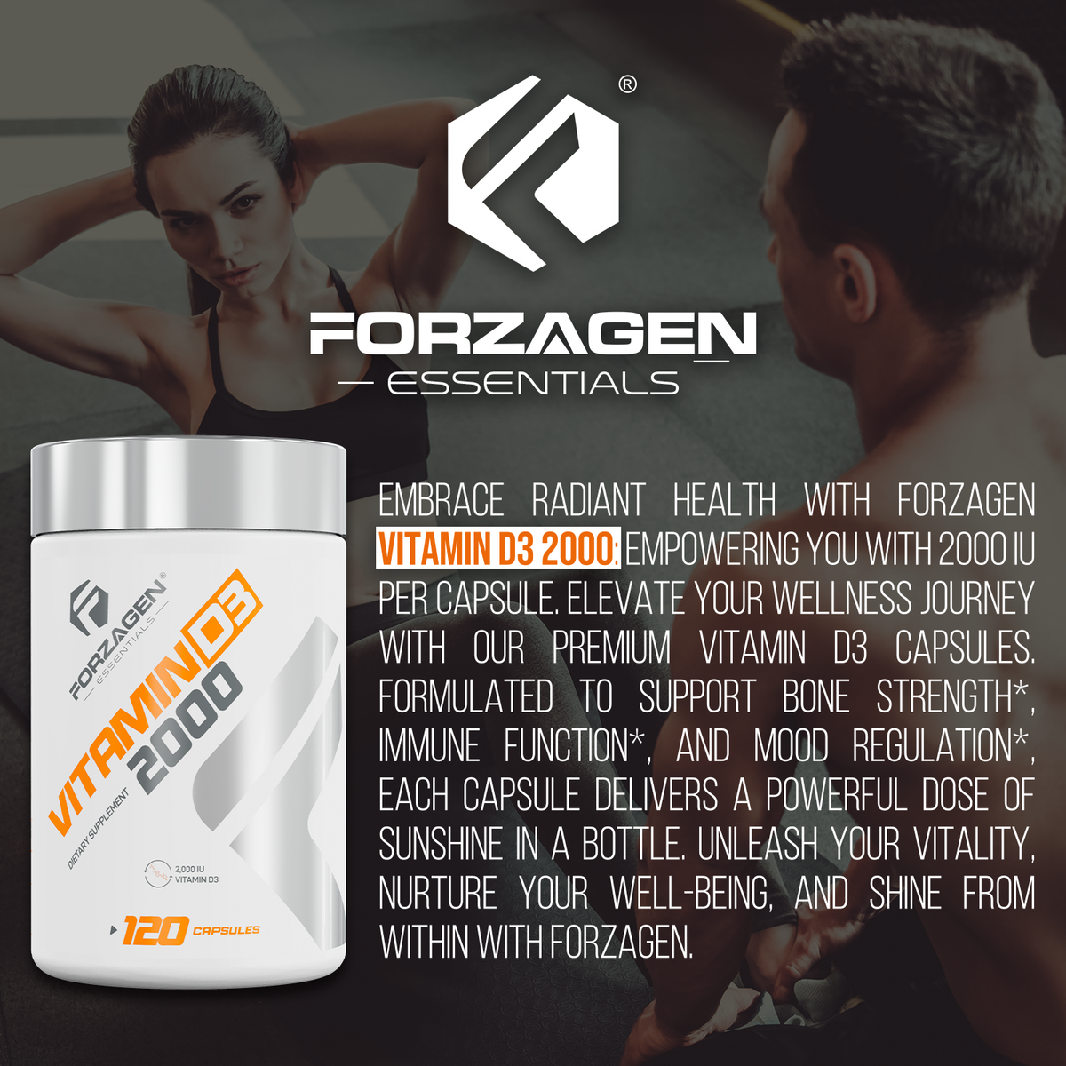 Forzagen Vitamin D3 2000