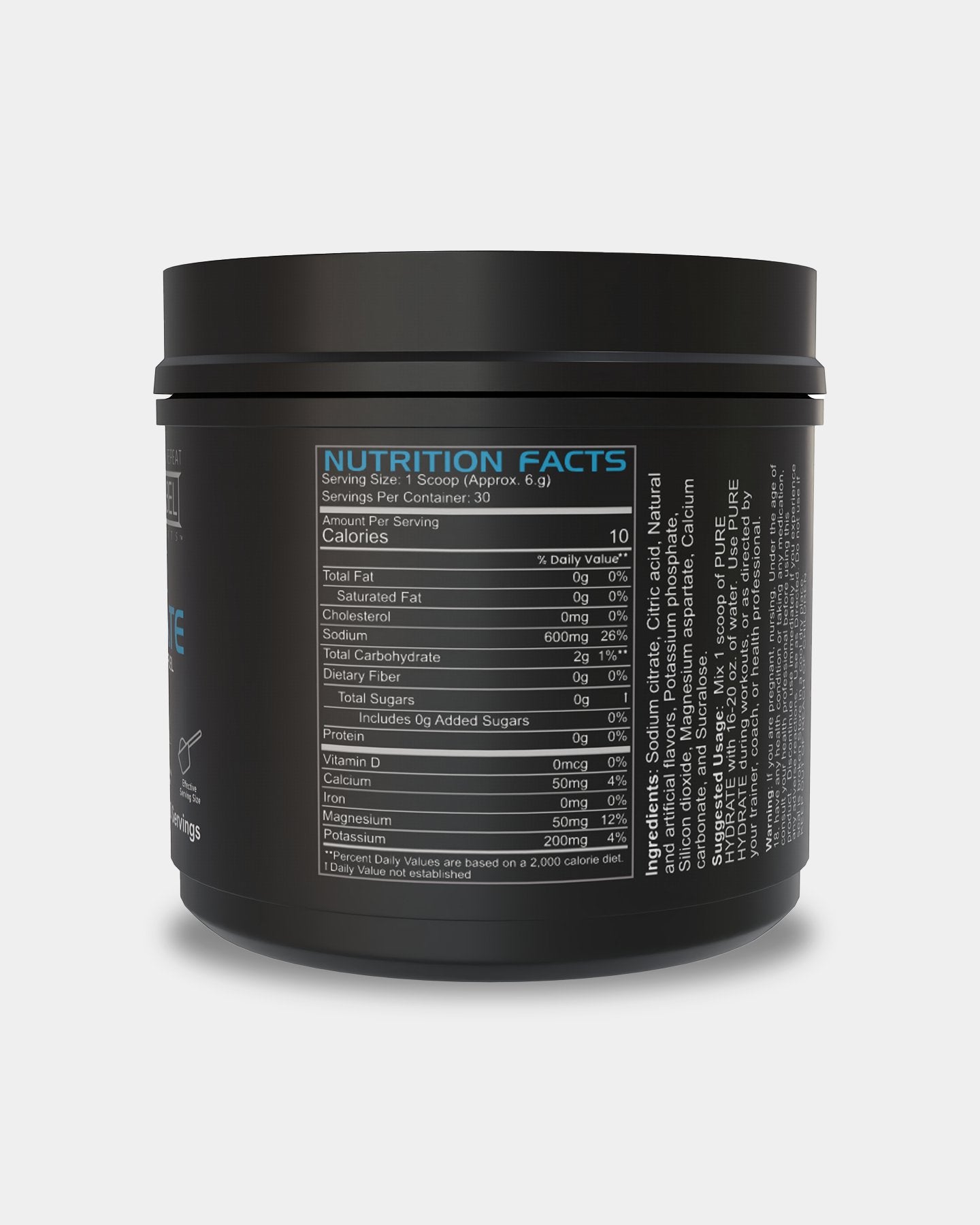 BLACKLABEL Supplements Pure Hydrate Blue Frost - Bodybuilding.com