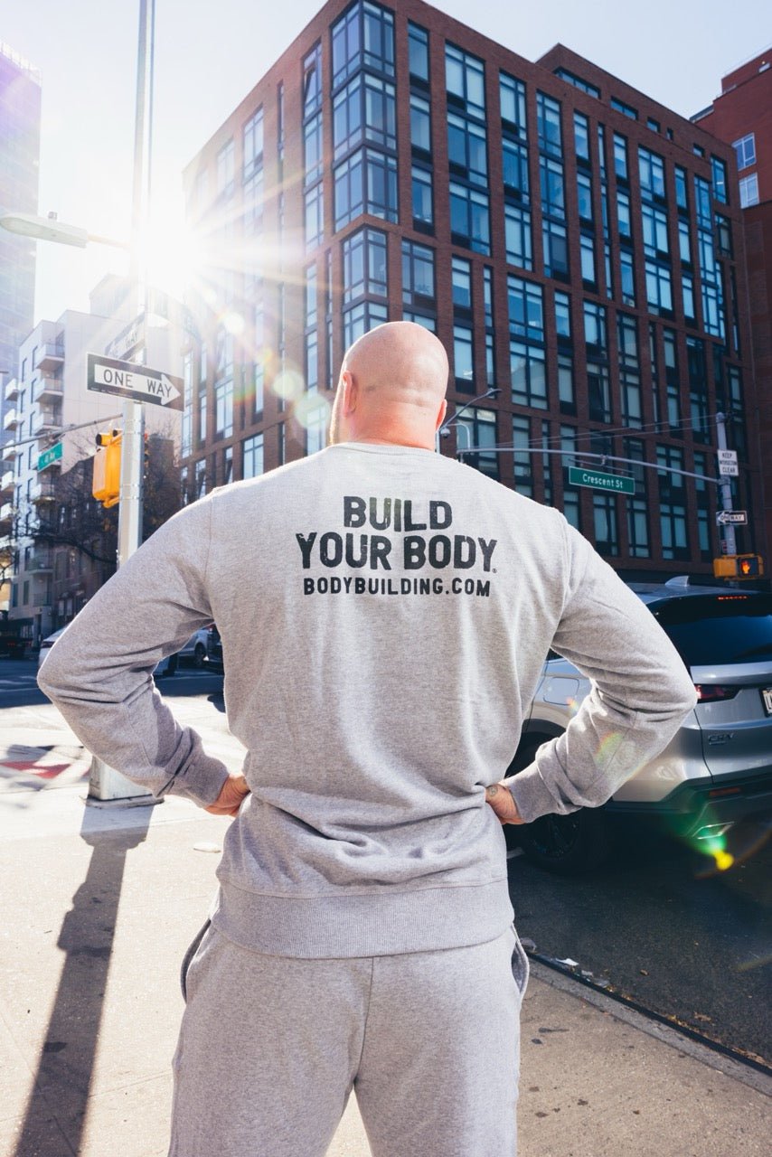 Bodybuilding.com BUILD Crew Sweatshirt - Bodybuilding.com