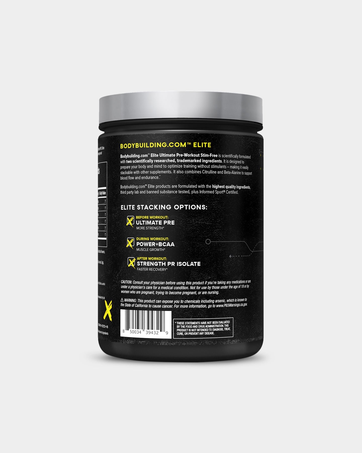 Bodybuilding.com ELITE Ultimate PRE Stim Free Pre - Workout - Bodybuilding.com