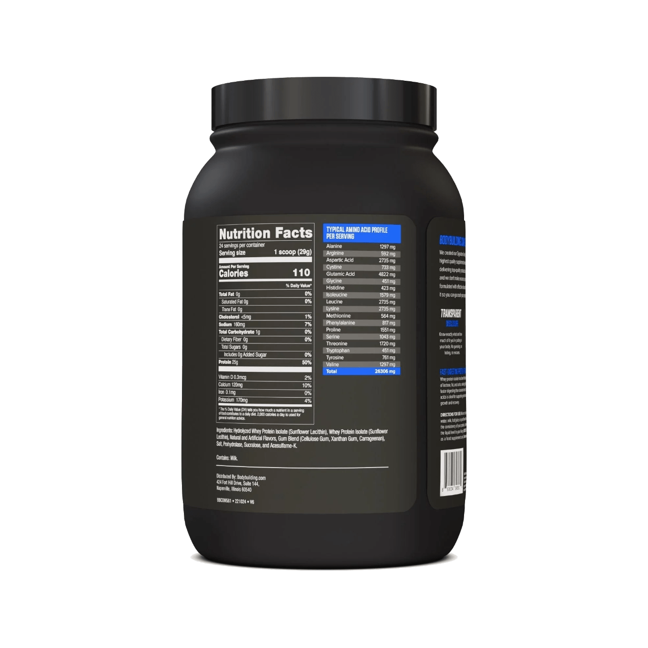 Bodybuilding.com Signature 100% Isolate, 24 servings - Bodybuilding.com