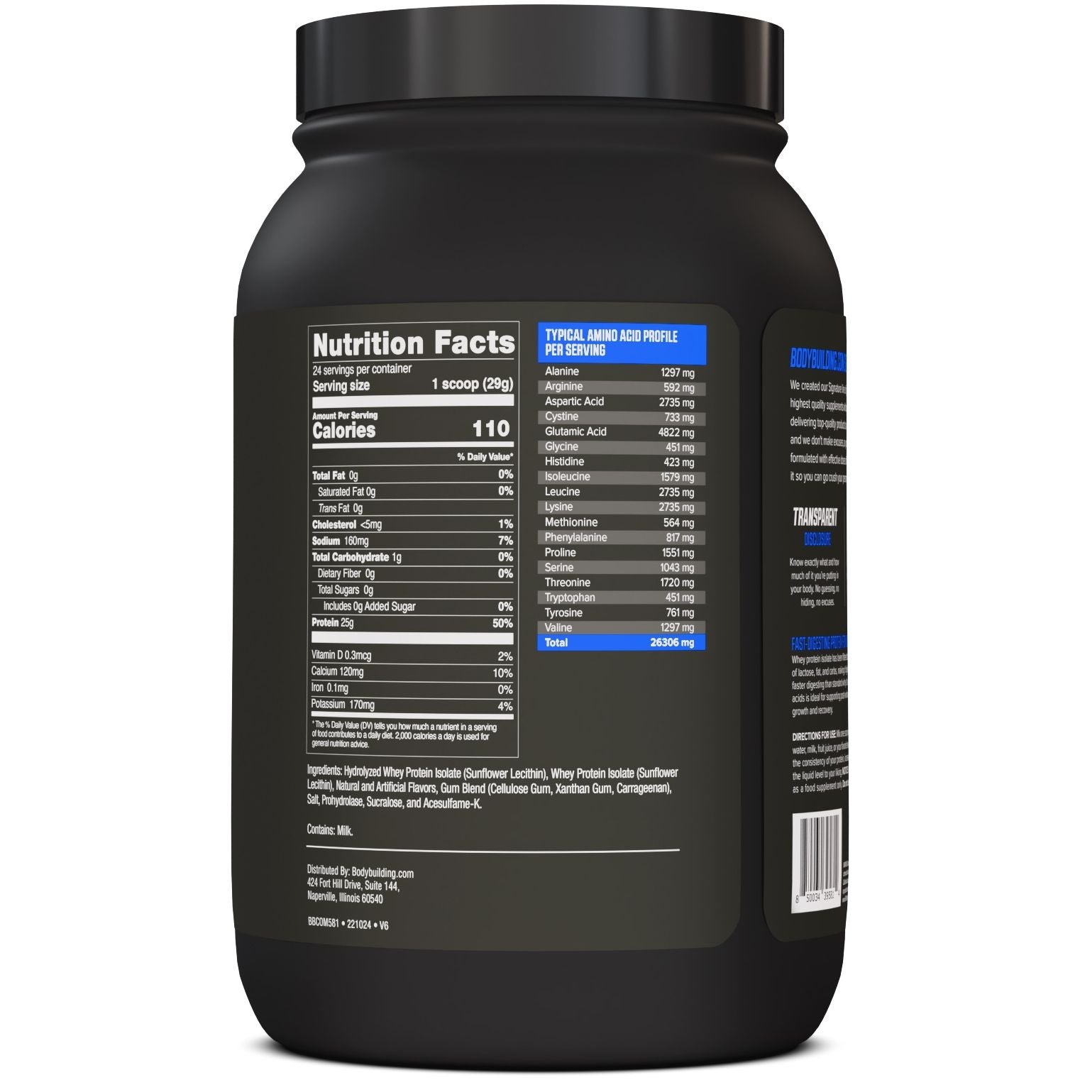 Bodybuilding.com Signature 100% Whey Isolate, 24 servings - Bodybuilding.com