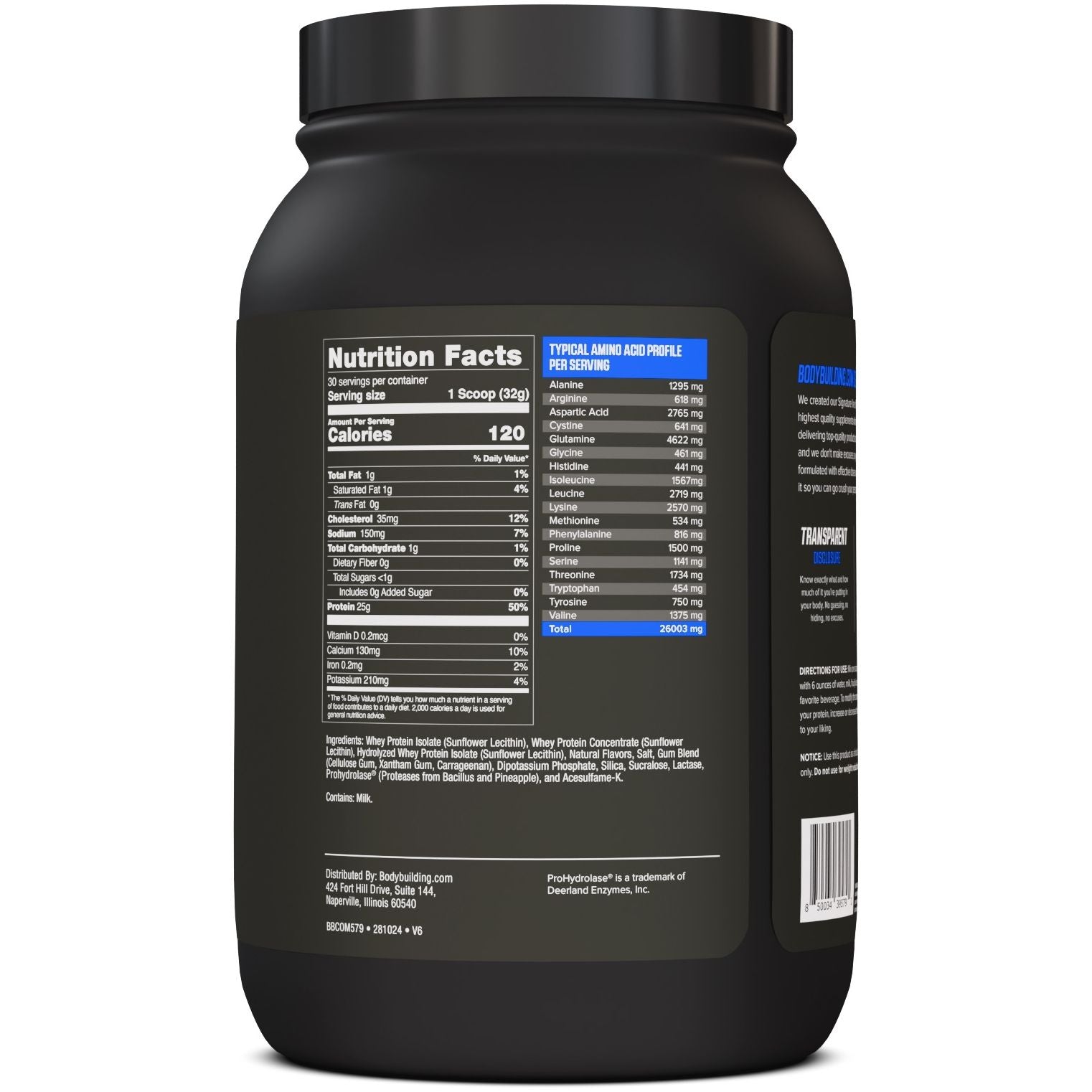 Bodybuilding.com Signature 100% Whey Protein, 30 Servings - Bodybuilding.com