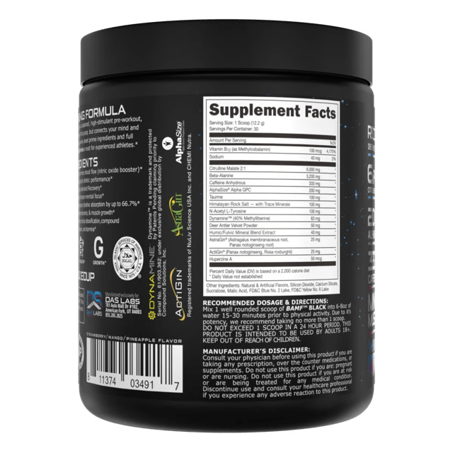 Bucked Up BAMF Nootropic High Stimulant Pre - Workout - Bodybuilding.com