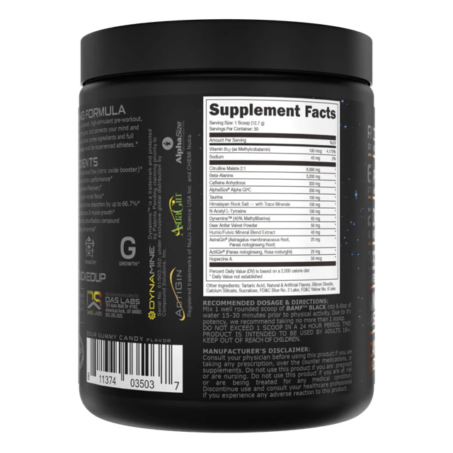 Bucked Up BAMF Nootropic High Stimulant Pre - Workout - Bodybuilding.com