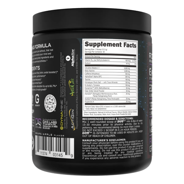 Bucked Up BAMF Nootropic High Stimulant Pre - Workout - Bodybuilding.com