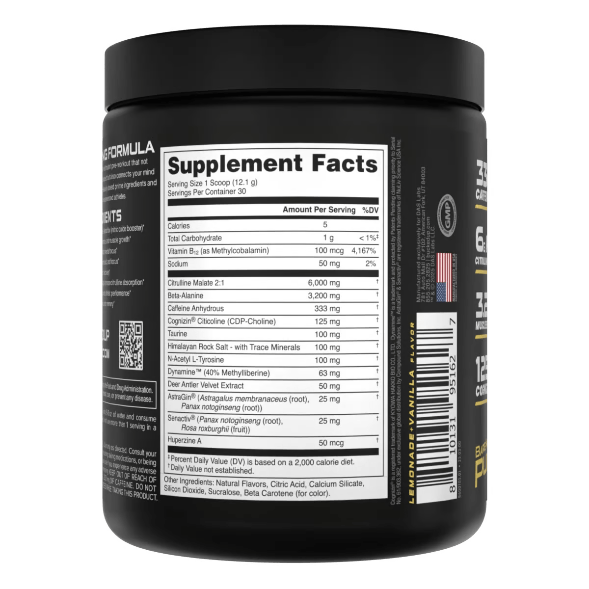 Bucked Up BAMF Nootropic High Stimulant Pre - Workout - Bodybuilding.com