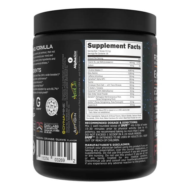 Bucked Up BAMF Nootropic High Stimulant Pre - Workout - Bodybuilding.com