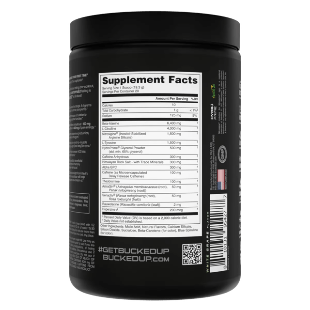 Bucked Up Mother Bucker Pre - Workout, Grape Frost - Bodybuilding.com