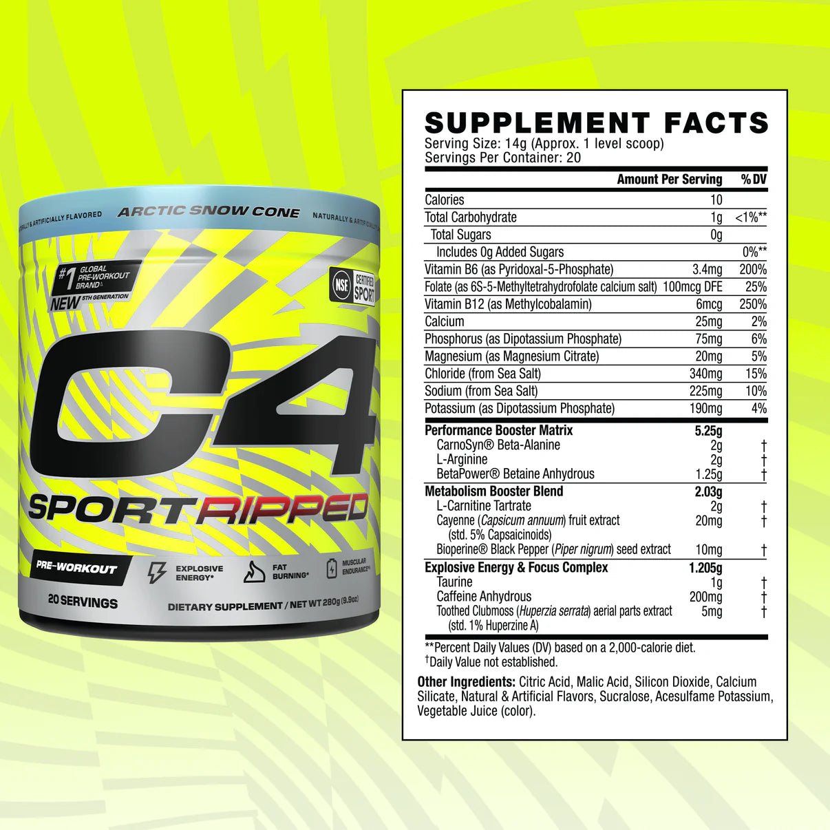 C4 Sport Ripped Pre Workout - Bodybuilding.com