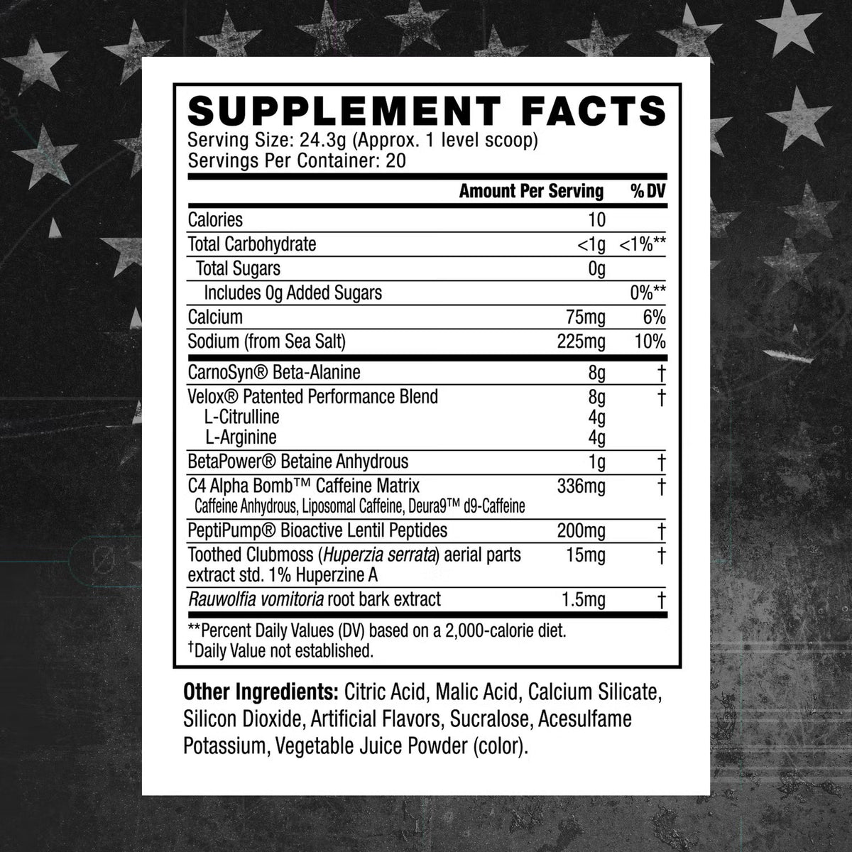 C4 Alpha Bomb Pre Workout 20 Serv