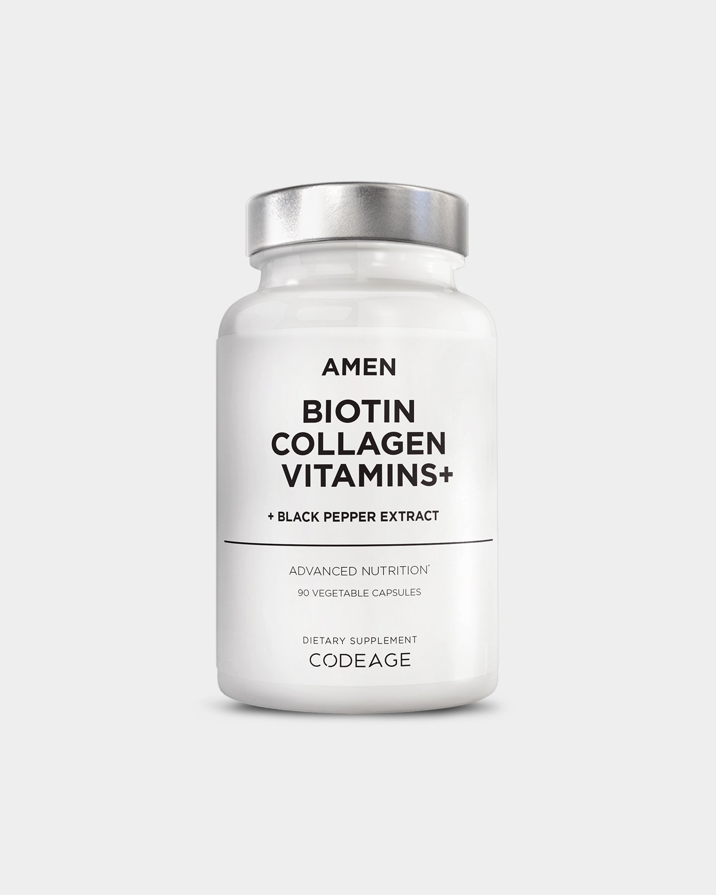 Codeage Amen Biotin Collagen Vitamins + Black Pepper Extract - Bodybuilding.com