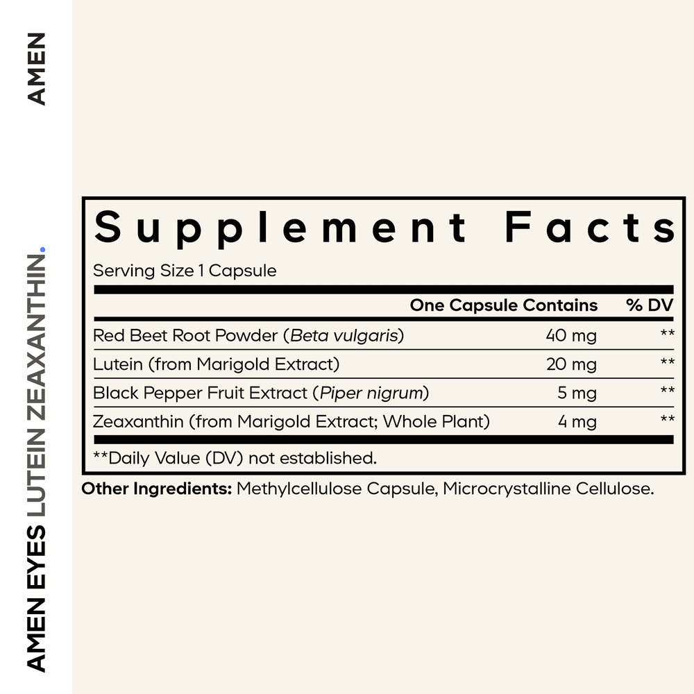 Codeage Amen Eyes Lutein Zeaxanthin Macular Health Vitamins - Bodybuilding.com