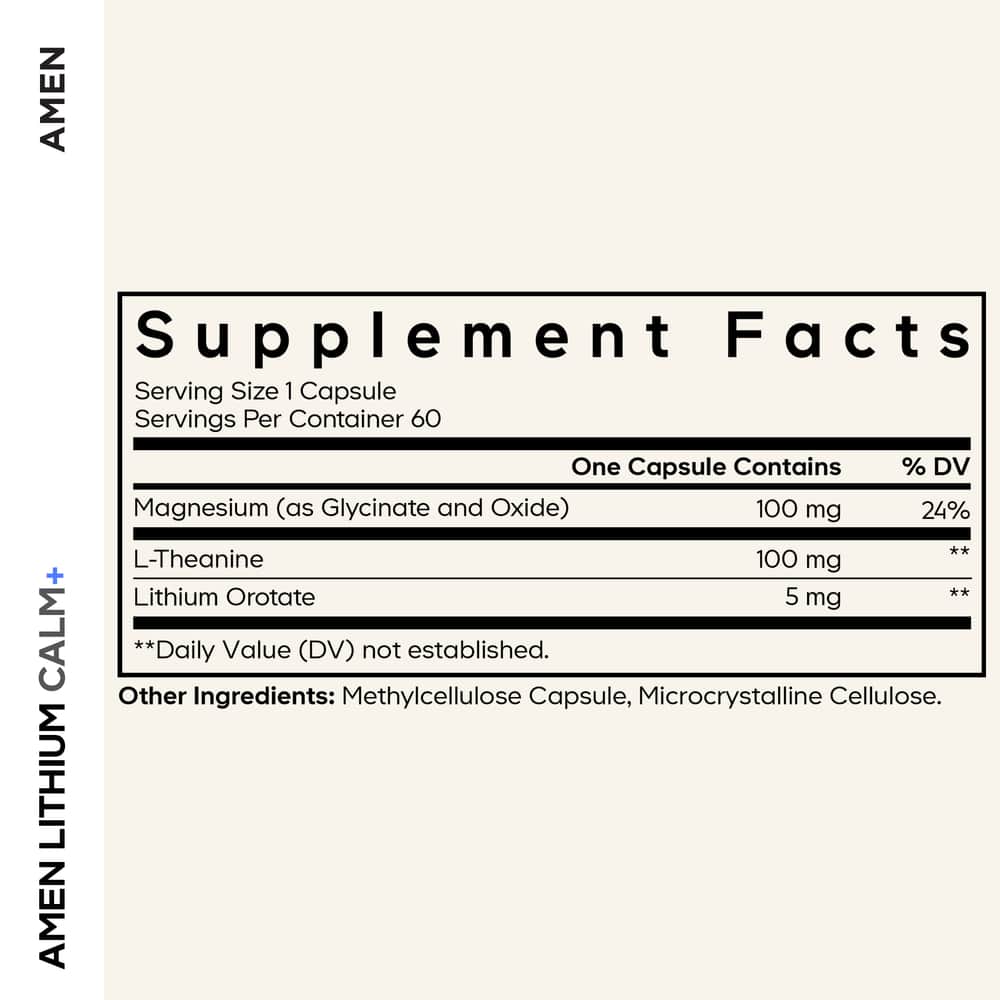 Codeage Amen Lithium Calm+ - Bodybuilding.com