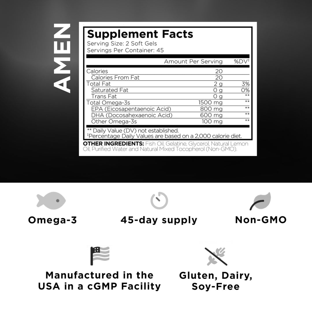 Codeage Amen Omega-3 Supplement - Bodybuilding.com