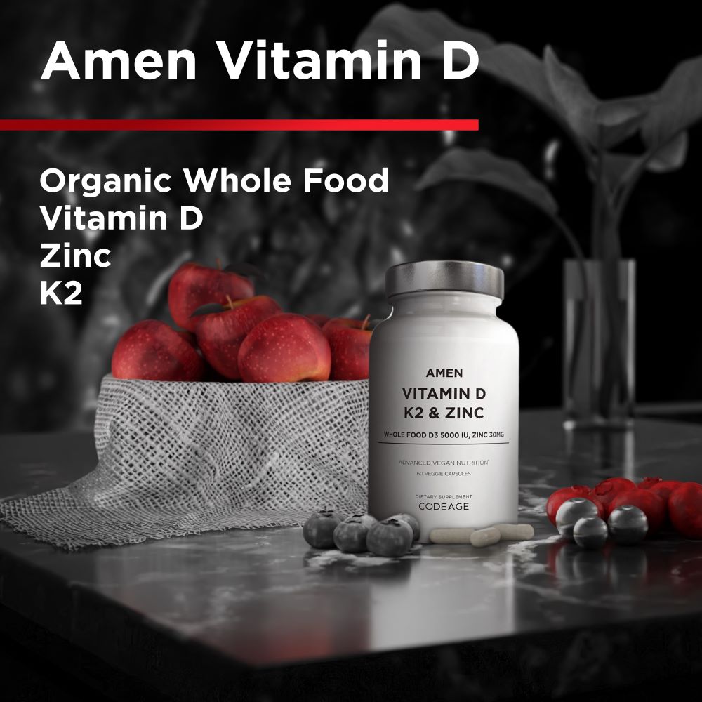 Codeage Amen Vitamin D, K2 & Zinc - Bodybuilding.com