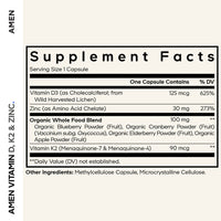Codeage Amen Vitamin D, K2 & Zinc - Bodybuilding.com