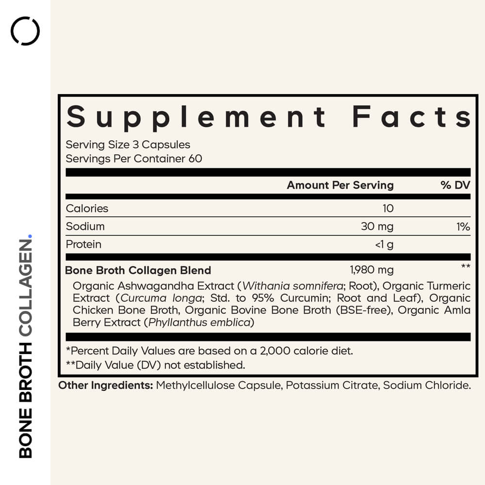 Codeage Bone Broth Collagen Capsules - Bodybuilding.com