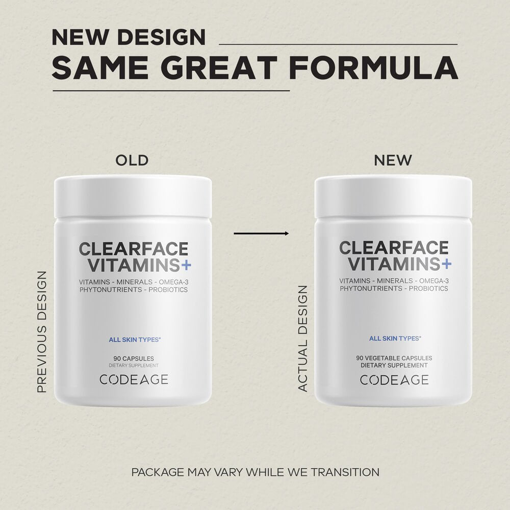 Codeage Clearface Vitamins+ Supplement White Edition - Bodybuilding.com