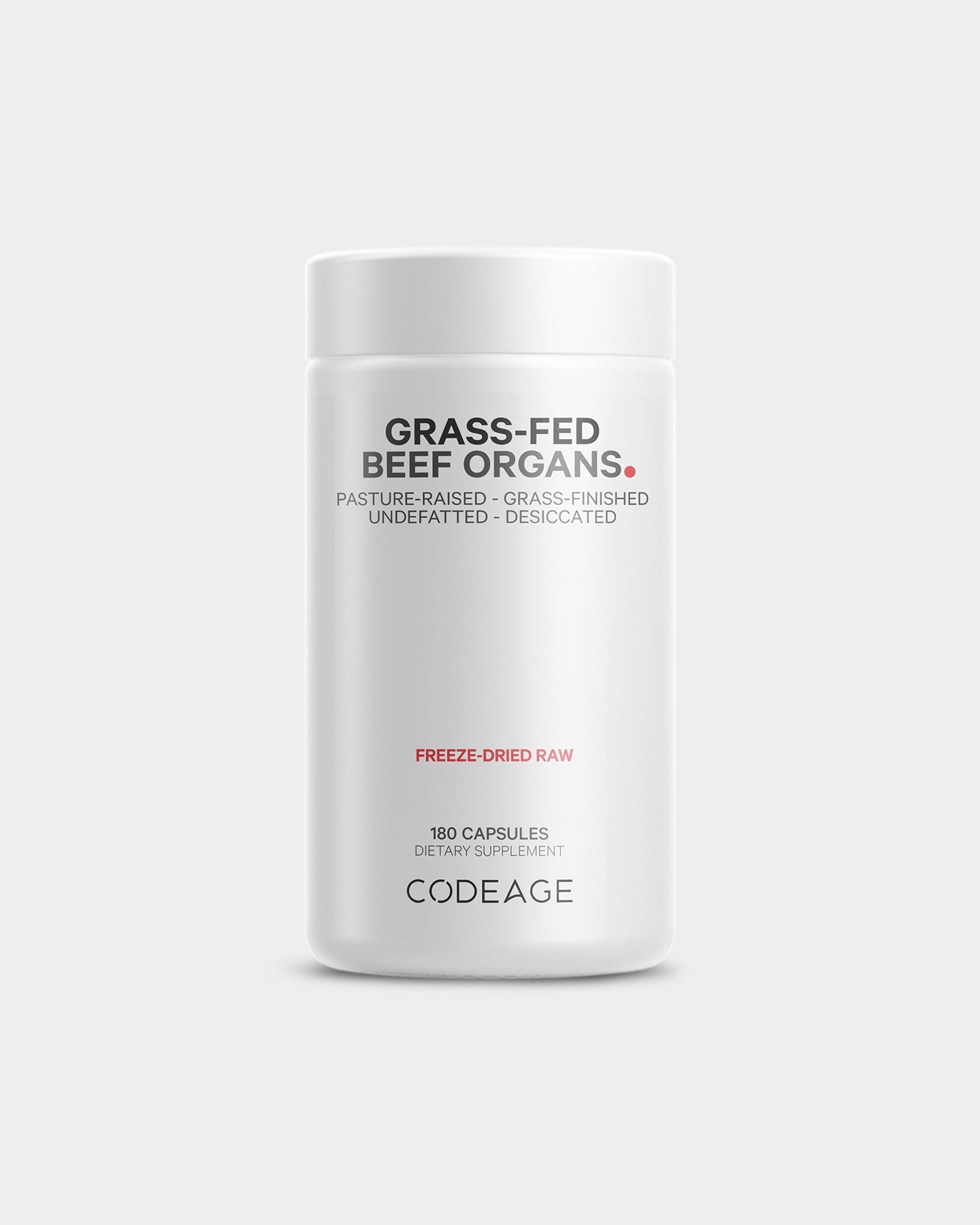 Codeage Grass Fed Beef Organs Pasture Raised Dietary Supplement - Bodybuilding.com