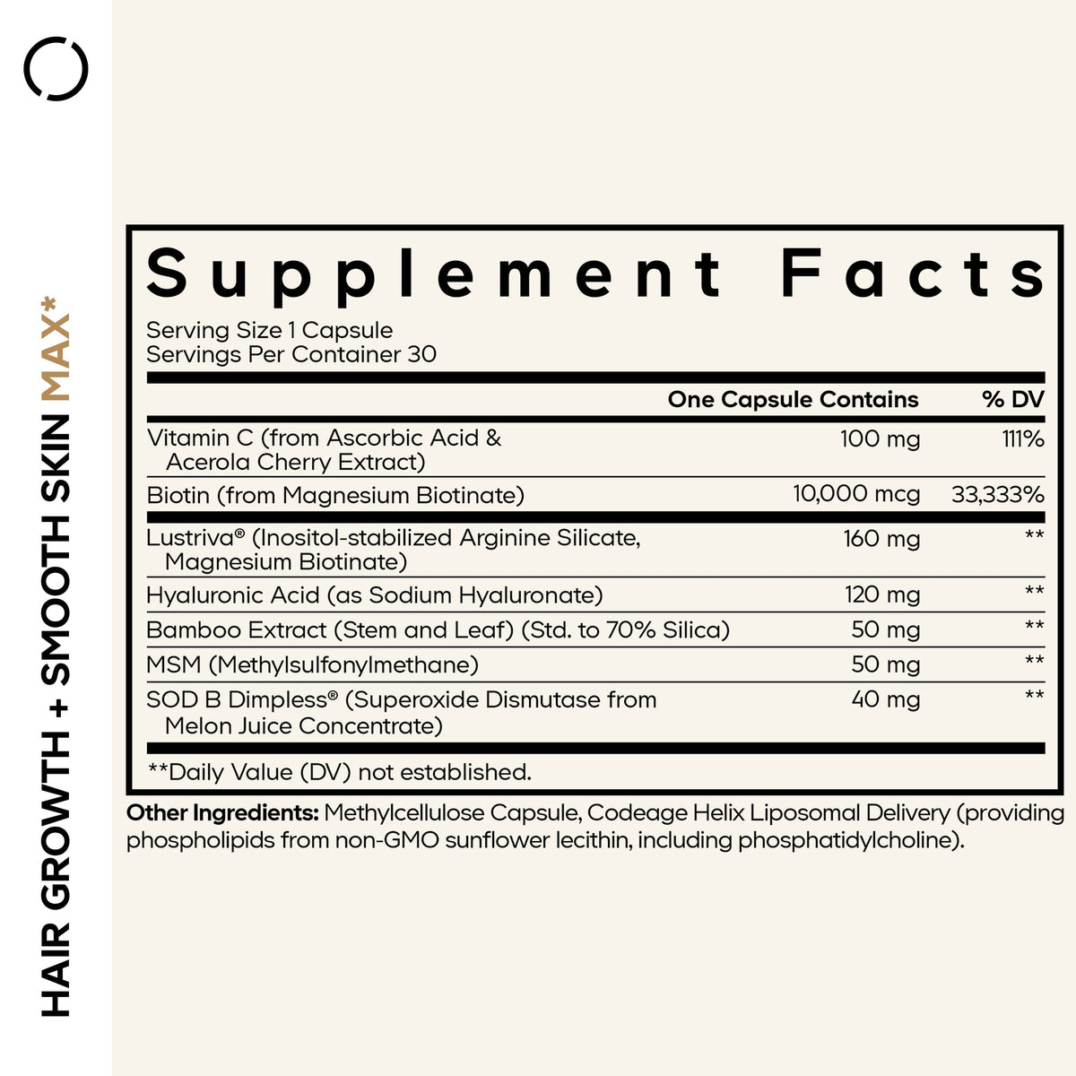Codeage Hair Growth + Smooth Skin MAX - Bodybuilding.com