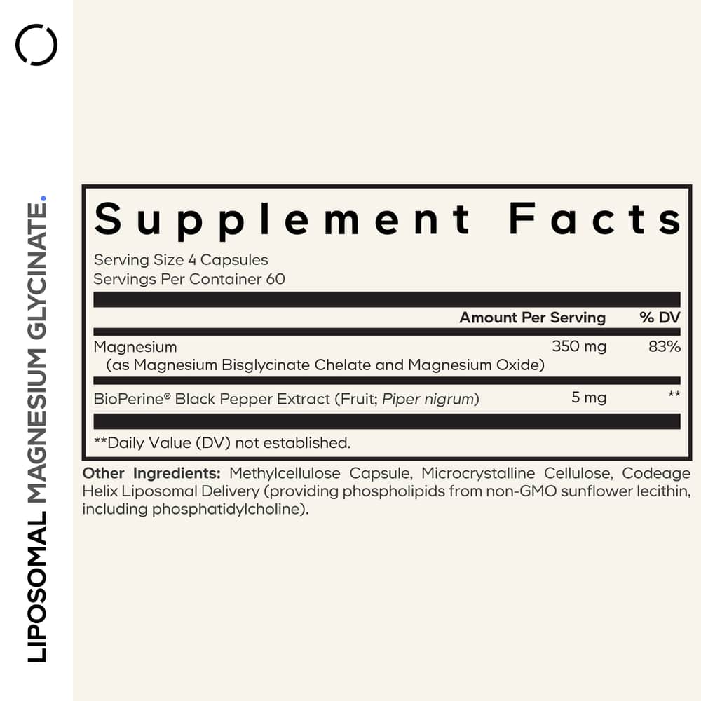 Codeage Liposomal Magnesium Glycinate Supplement - Bodybuilding.com