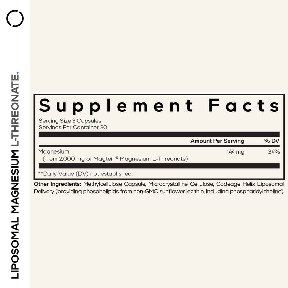 Codeage Liposomal Magnesium L - Threonate Supplement - Bodybuilding.com