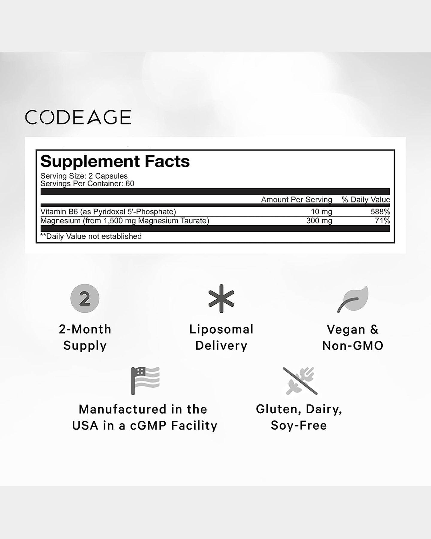 Codeage Liposomal Magnesium Taurate+ - Bodybuilding.com